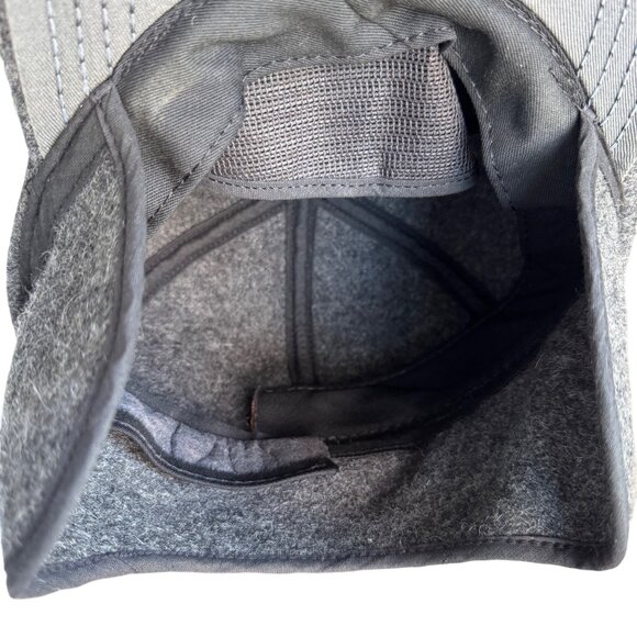 Gray Wool Blend Winter Cap Hat With Ear Flaps Medium USA Vintage Warm Winter - Picture 10 of 16